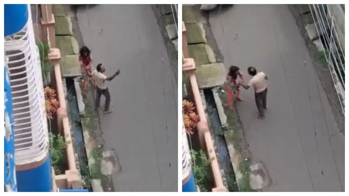 पश्चिम बंगाल के सोदेपुर में सरेआम पति ने पत्नी को चाकू से गोद डाला, खुद को भी किया घायल, देखें वीडियो